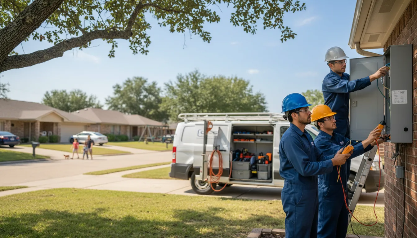 Certified electrician providing emergency electrical services in Murphy, TX